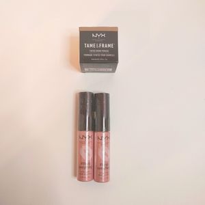 NYX Sheer Lip gloss and Blonde Brow Pomade